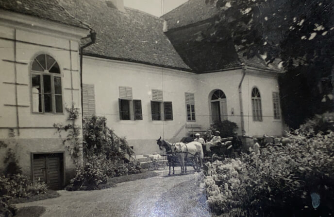 The courtyard of Ugron Castle in Hargita County