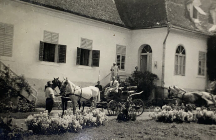 The courtyard of Ugron Castle in Hargita County